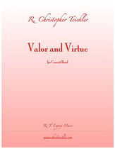 Valor and Virtue Concert Band sheet music cover